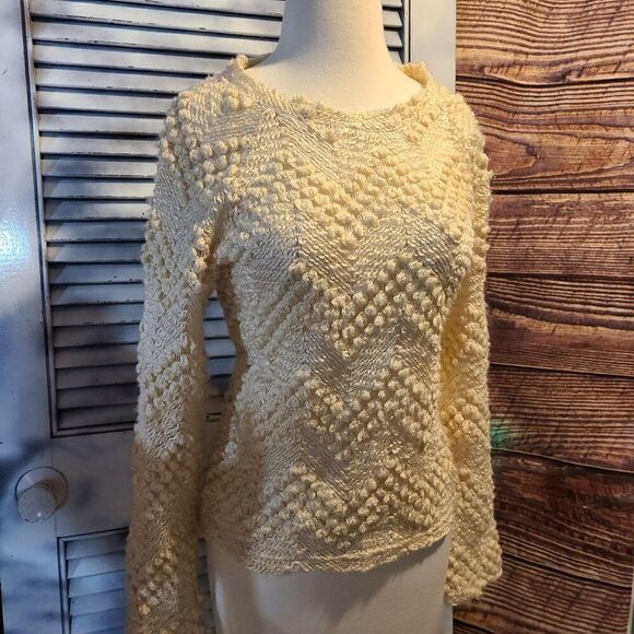 PIT Amsterdam Sz 4 Cream Sweater - Picture 2 of 10